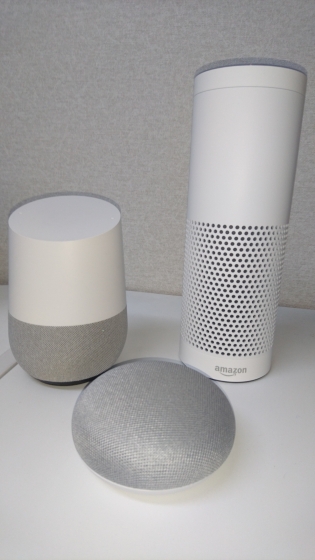 aiスピーカー（google home,google home mini,Amazon Echo Plus)