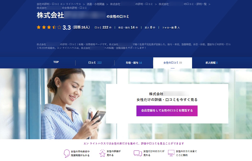 働く女性に優しい口コミサイト