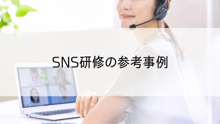 >SNS研修の参考事例