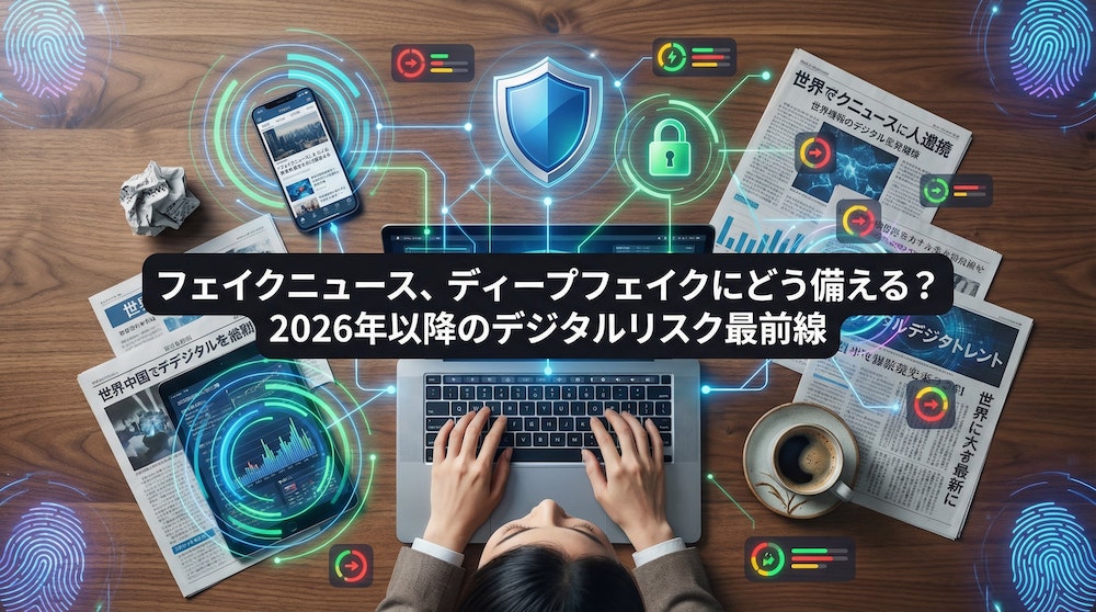 フェイクニュース、ディープフェイクにどう備える？ 2026年以降のデジタルリスク最前線