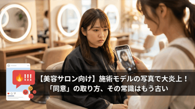 【美容サロン向け】施術モデルの写真で大炎上！「同意」の取り方、その常識はもう古い