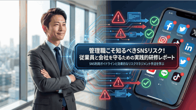 管理職こそ知るべきSNSリスク！従業員と会社を守るための実践的研修レポート