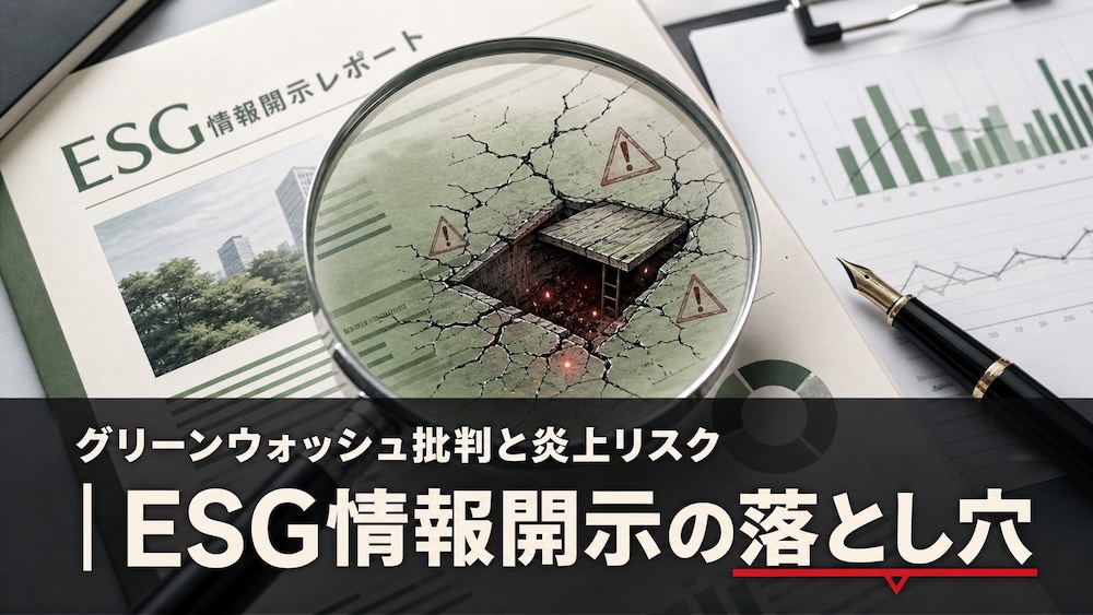 グリーンウォッシュ批判と炎上リスク｜ESG情報開示の落とし穴