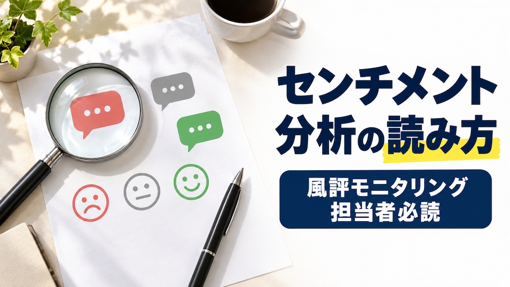 センチメント分析の読み方|風評モニタリング担当者必読